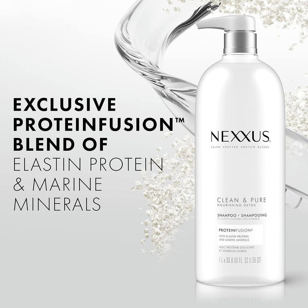 Nexxus Clean and Pure Clarifying Shampoo and Conditioner, 2-Pack, 33.8 oz G851