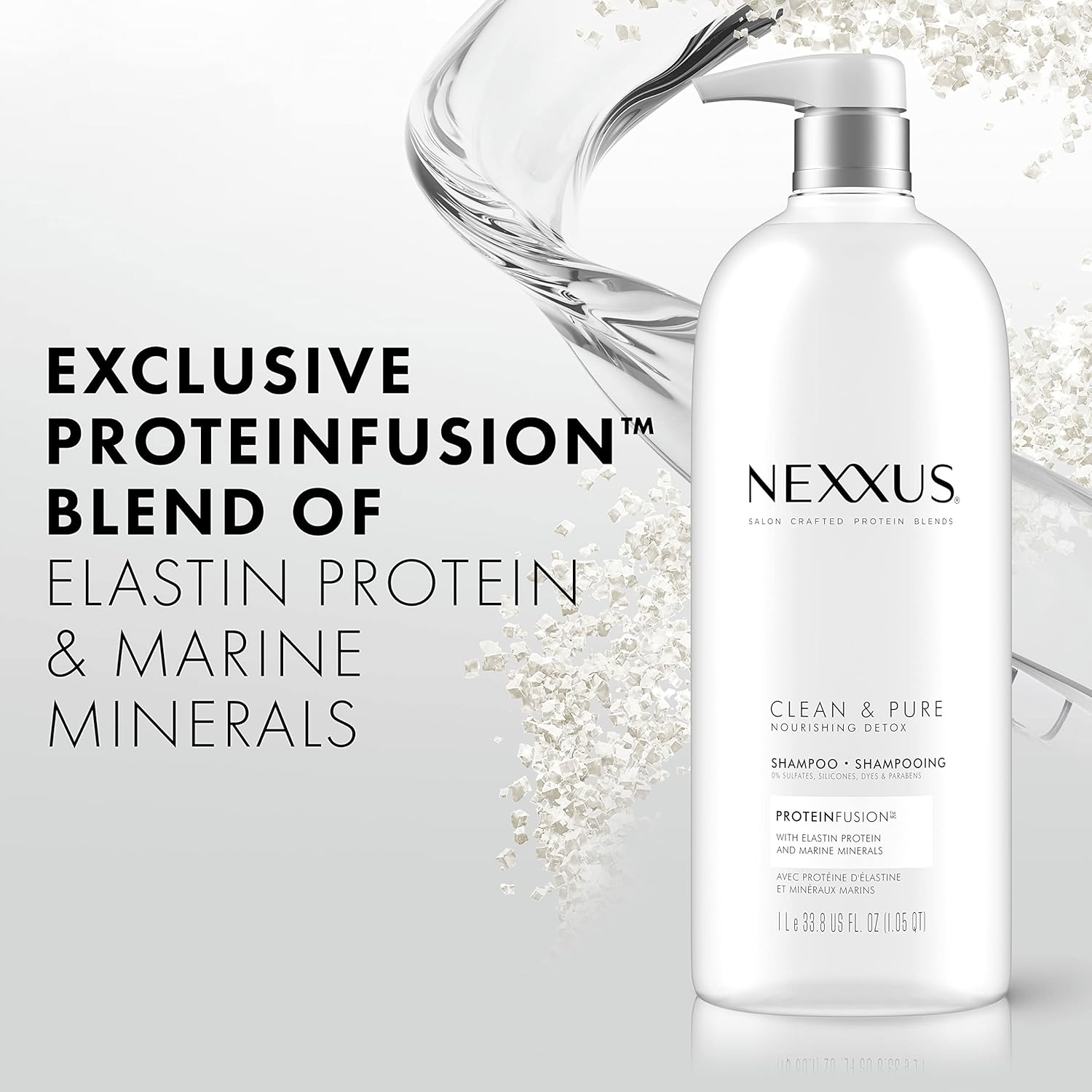 Nexxus Clean and Pure Clarifying Shampoo and Conditioner, 2-Pack, 33.8 oz G851