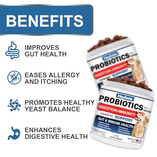 Probiotics for Dogs with Digestive Enzymes - Bacon Flavored Chews U869