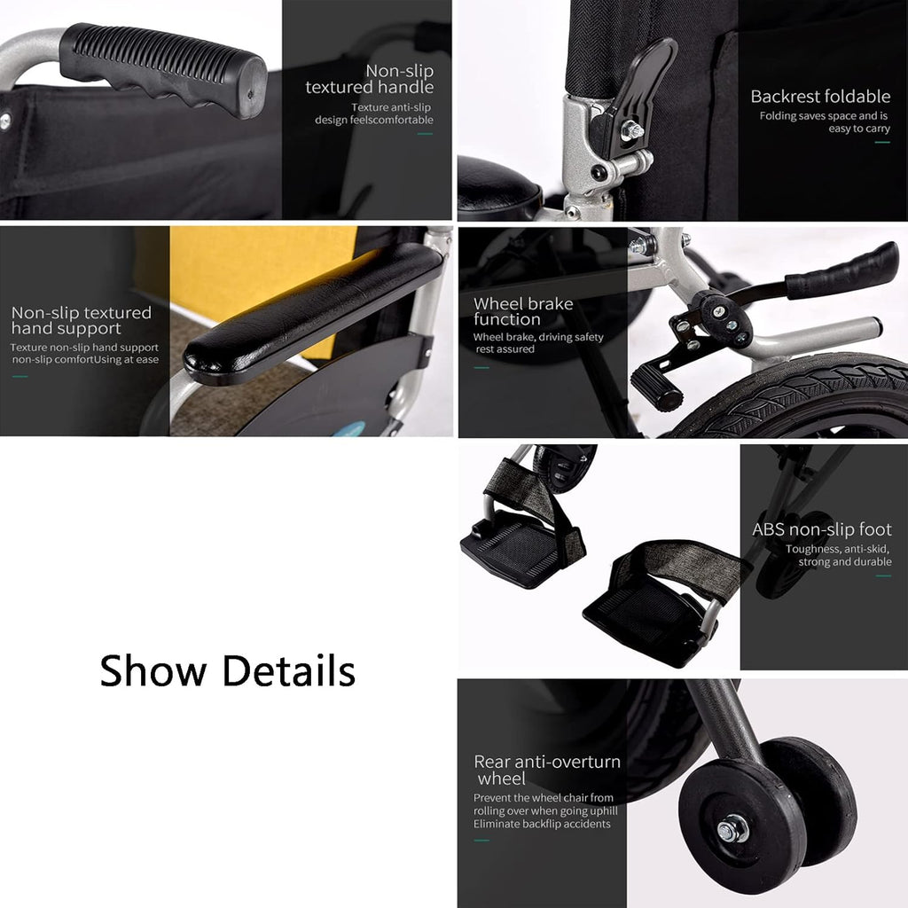 Lightweight Electric Wheelchair Folding Portable Travel Scooter A7708