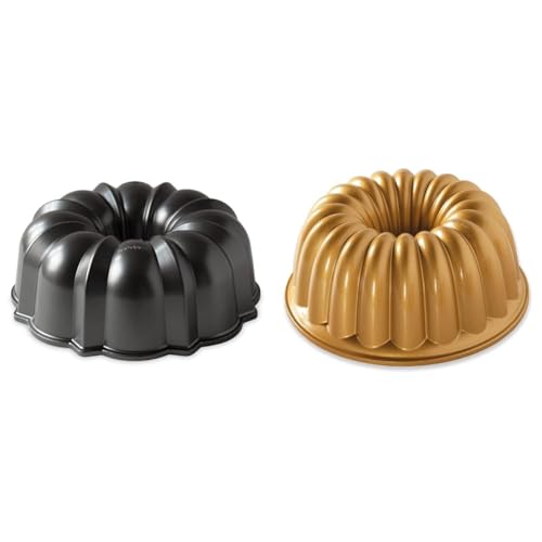 Nordic Ware Pro Cast Original Bundt Pan Bakeware, 12 Cup, Bronze