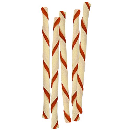 Dingo Twist Sticks 50 Count, Rawhide for Dogs with Real Chicken S6998