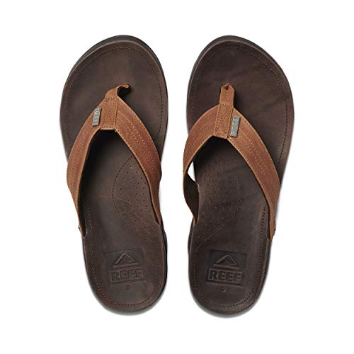 REEF J-Bay III Men's Full Grain Leather Flip Flop Q2986