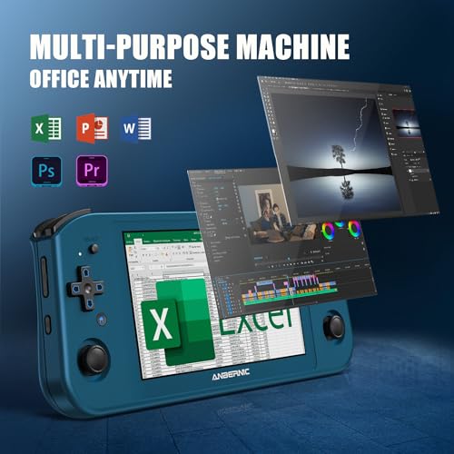 Win600 Handheld Game Console with 35K+ Preloaded Games 5.49" IPS Touchscreen G11305
