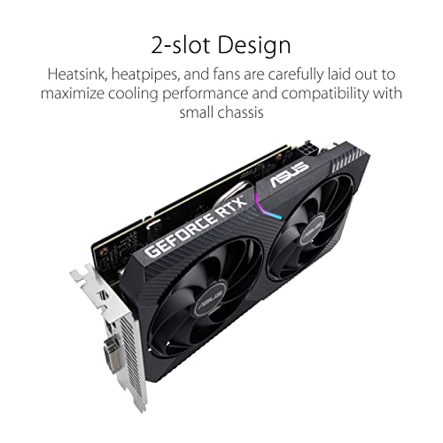 ASUS Dual NVIDIA GeForce RTX 3050 6GB OC Edition Gaming Graphics Card B93321