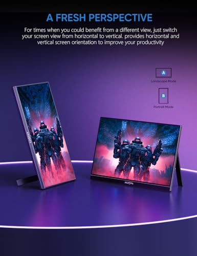 ARZOPA 16.1'' 144Hz Portable Gaming Monitor, 1080P FHD, HDR L526