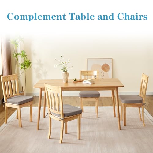 Chair Cushions for Dining Chairs Set of 4, Non Slip with Ties, Black H39445
