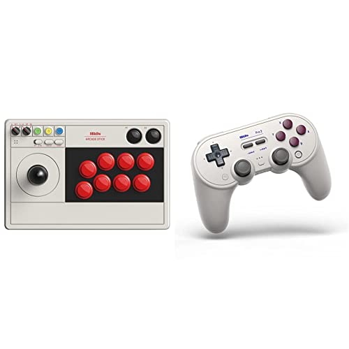 8Bitdo Arcade Stick for Switch & Windows, Wireless Bluetooth, 2.4G and Wired H47331