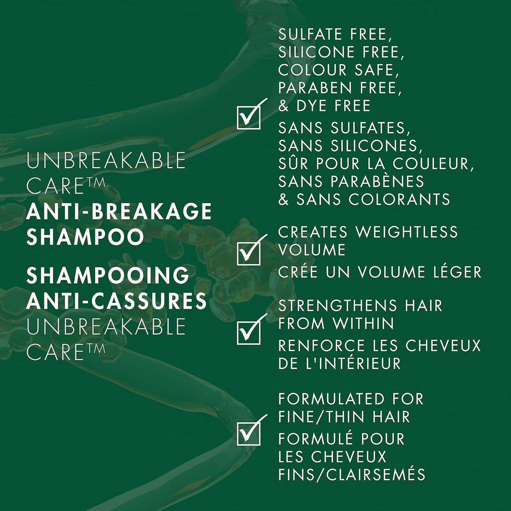 Nexxus Unbreakable Care Anti-Breakage Shampoo with Keratin, 13.5 oz K12781