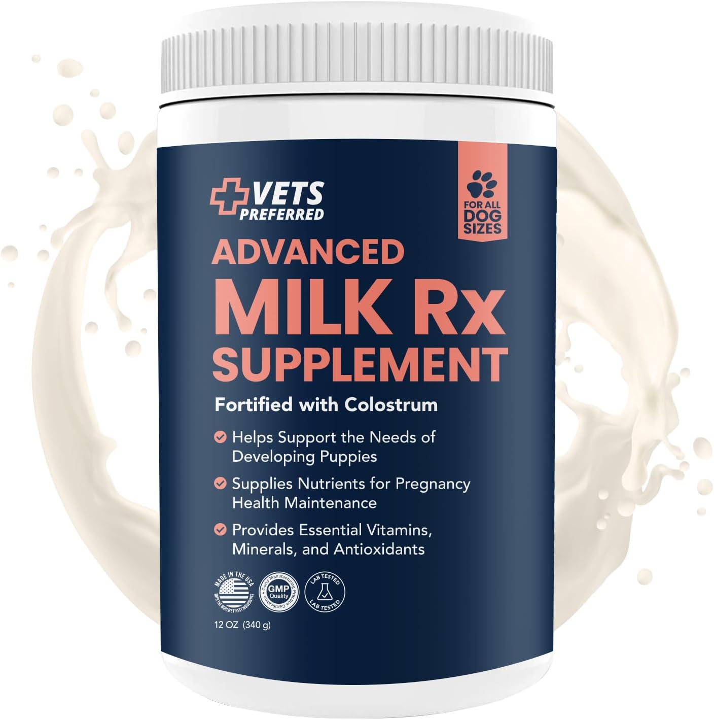Vets Preferred Puppy Milk Replacement Formula for Dogs, 12 Oz E898
