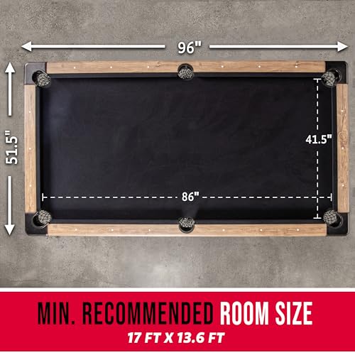 GoSports 7 or 8 ft Portable Folding Pool Table F71855