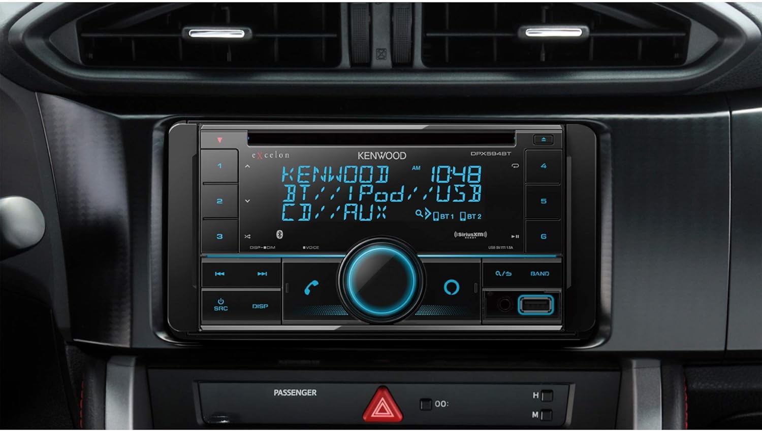 Kenwood DPX594BT Excelon CD Car Receiver with Bluetooth and Alexa M727