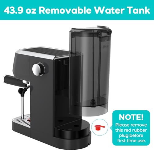 CASABREWS 3700 Essential Espresso Machine 20 Bar, Stainless Steel, Silver D8468