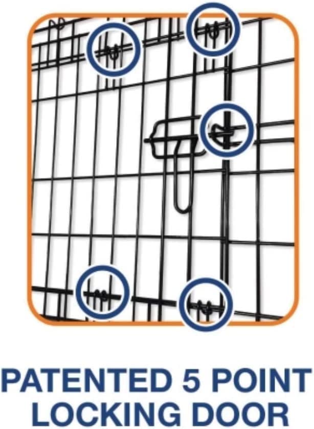 Precision Pet Products Two Door Wire Dog Crate, 48 Inch A83343