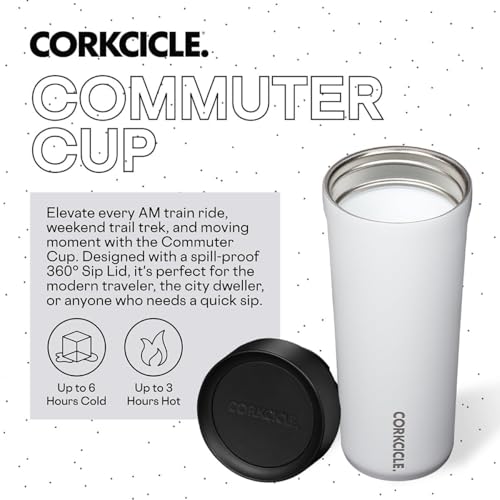 Corkcicle Commuter Cup Travel Mug Insulated Coffee Mug with Lid 17 oz Dragonfly J36810