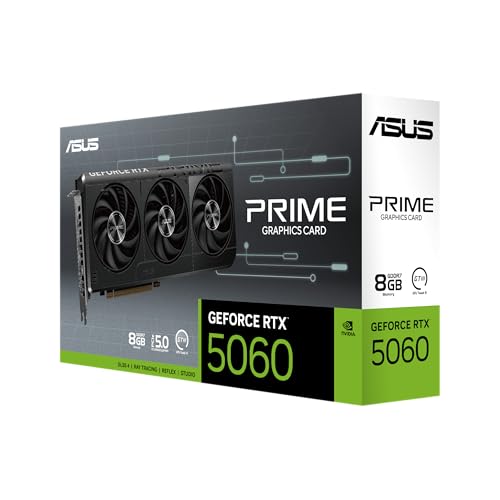 ASUS Prime GeForce RTX 5060 8GB GDDR7 OC Edition Graphics Card Z633747