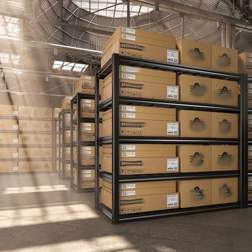 REIBII 60" W Garage Shelving Heavy Duty Metal Storage Shelves L4095