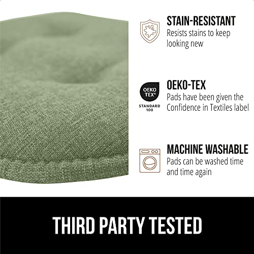 GORILLA GRIP Slip Resistant Chair Cushions, Memory Foam, Set of 2, Beige W525