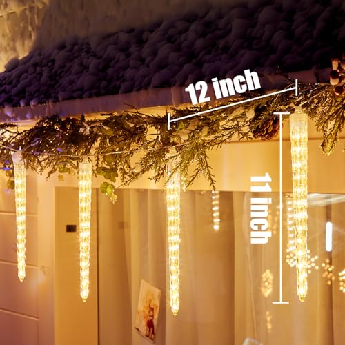 Brightown Christmas Meteor Shower Lights Outdoor 30ft 720 LED Waterproof Blue T277924