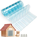 Dog Door Replacement Flaps Plastic Vinyl Strip for DIY Dog or Cat Door, Eco-Friendly Clear Dog House Door Flap Strips, Dog House Kennel Door Flap - 8 in x 4.9 ft
