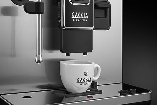 Gaggia Accademia Luxury Italian Fully Automatic Espresso Machine, Brushed Stainless G741