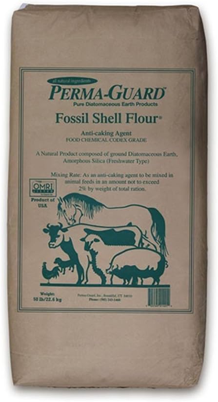 Fresh Water Food Grade Diatomaceous Earth, 50-Pound, White