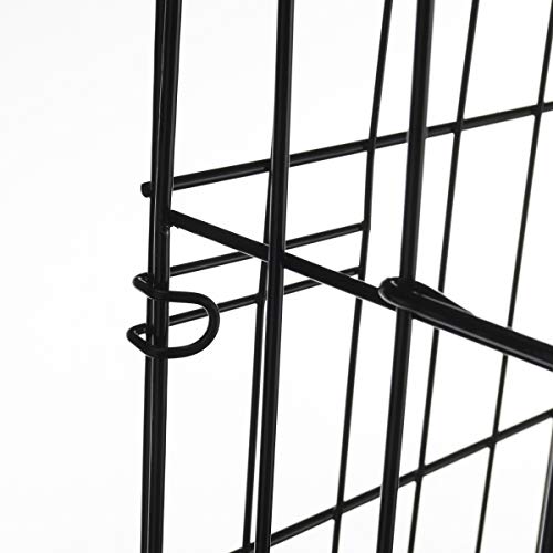 PETMAKER 42-Inch Dog Crate with Divider Panel for Large Dogs, Black M72747