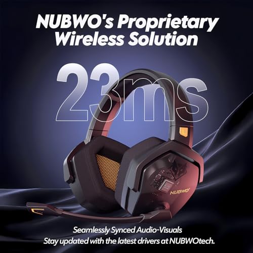 NUBWO G06 Dual Wireless Gaming Headset with Microphone for PS5, PS4, PC O599