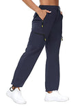 VVK Women's Hiking Cargo Pants Lightweight Quick Dry Outdoor Athletic Pants Camping Climbing Golf Zipper Pockets
