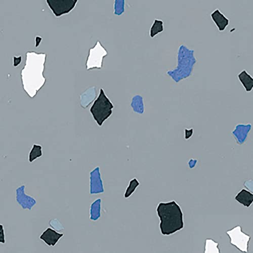 Rust-Oleum Rocksolid Polycuramine Garage Floor Coating 2.5 Car Kit Gray with Decorative Chips & Anti Skid Additive D761092