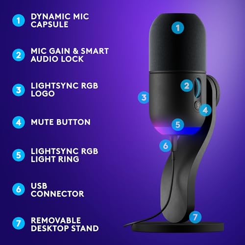 Logitech G733 Lightspeed Wireless Gaming Headset – Black, PC, PS5, PS4, Switch F9206
