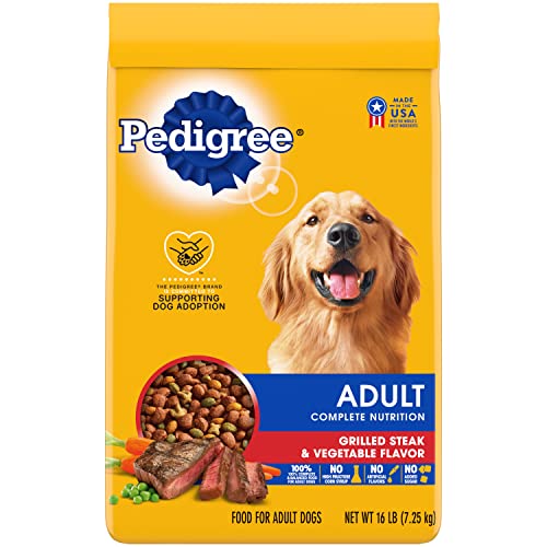 Pedigree High Protein Adult Dry Dog Food Beef and Lamb Flavor Dog Kibble, 40 lb. Bag