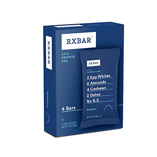 RXBAR Protein Bars, Protein Snack, Snack Bars, Blueberry, 9.1oz Box (5 Bars)