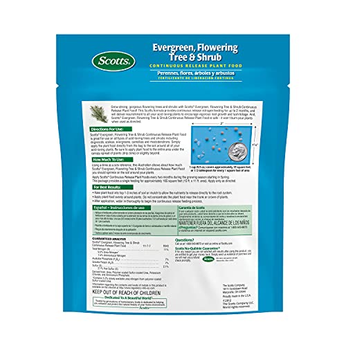 Scotts Evergreen Flowering Tree & Shrub Plant Food 3-Pound U957538