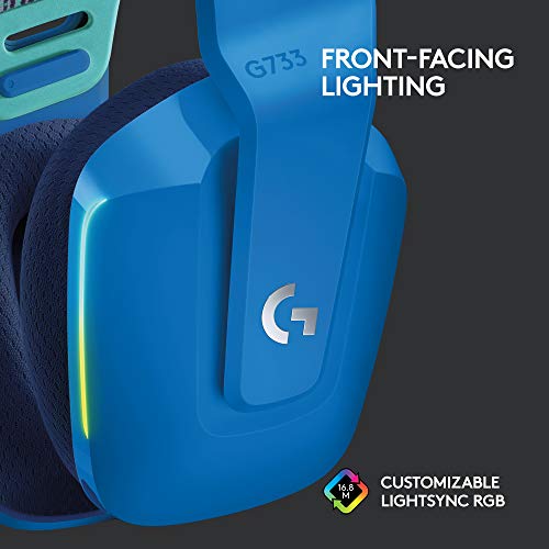 Logitech G733 Lightspeed Wireless Gaming Headset – Black, PC, PS5, PS4, Switch F9206