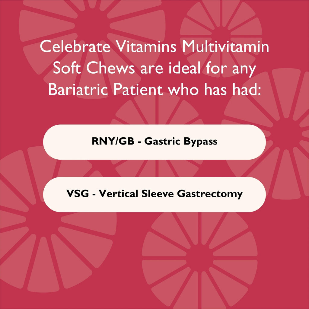 Celebrate Vitamins Bariatric Multivitamin Soft Chews, 180 Count L553