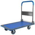 Upgraded Foldable Push Cart Dolly 330 lbs. Capacity Moving Platform Hand Truck Heavy Duty Space Saving Collapsible Swivel Push Handle Flat Bed Wagon