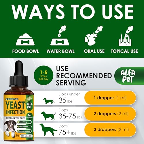 Natural Yeast Infection Treatment for Dogs, Itch & Allergy Relief, 2 Oz K1317