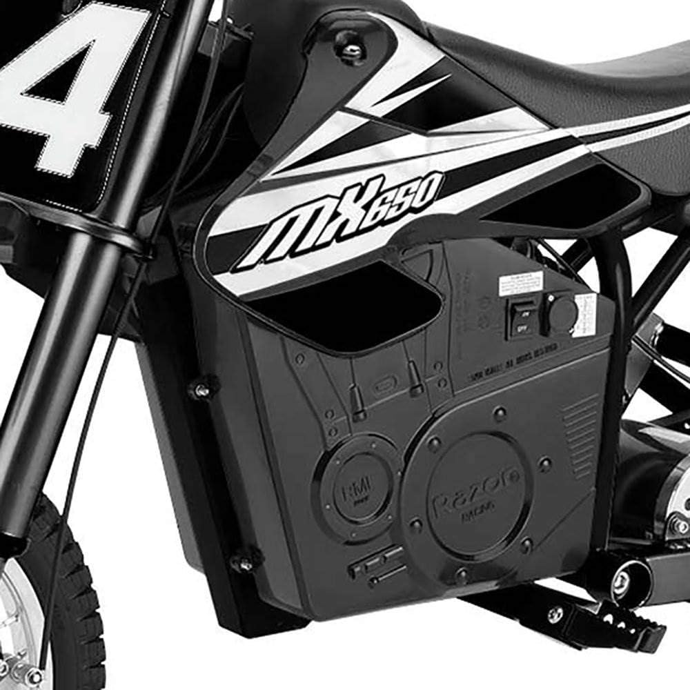 Razor MX650 Dirt Rocket Electric Motocross Motorcycle Dirt Bike, 17 MPH, Orange & Black P5256