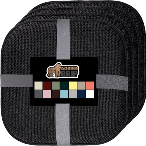 GORILLA GRIP Slip Resistant Chair Cushions, Memory Foam, Set of 2, Beige W525