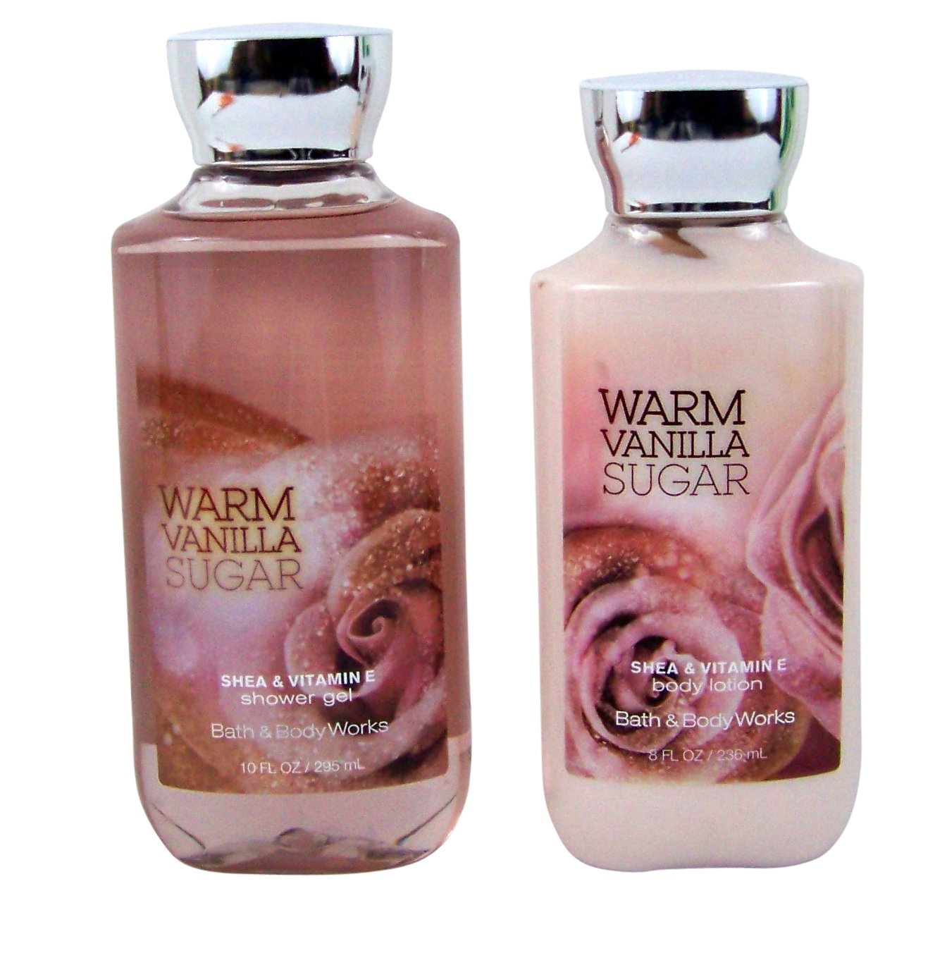Bath & Body Works Warm Vanilla Sugar Gift Set, Shower Gel & Body Lotion Y6543