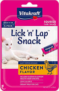 Vitakraft Lick 'n' Lap Creamy Cat Treat – Chicken – Great for Bonding – Low Calorie Interactive Wet Cat Treat​ - 5 Pack