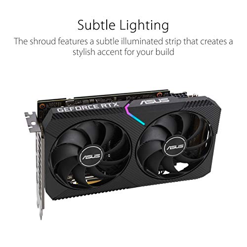 ASUS Dual NVIDIA GeForce RTX 3050 6GB OC Edition Gaming Graphics Card B93321