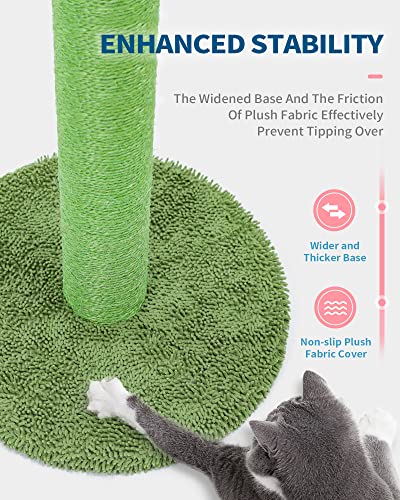Made4Pets 34" Tall Cat Scratching Post with Sisal Rope and Dangling Ball G490
