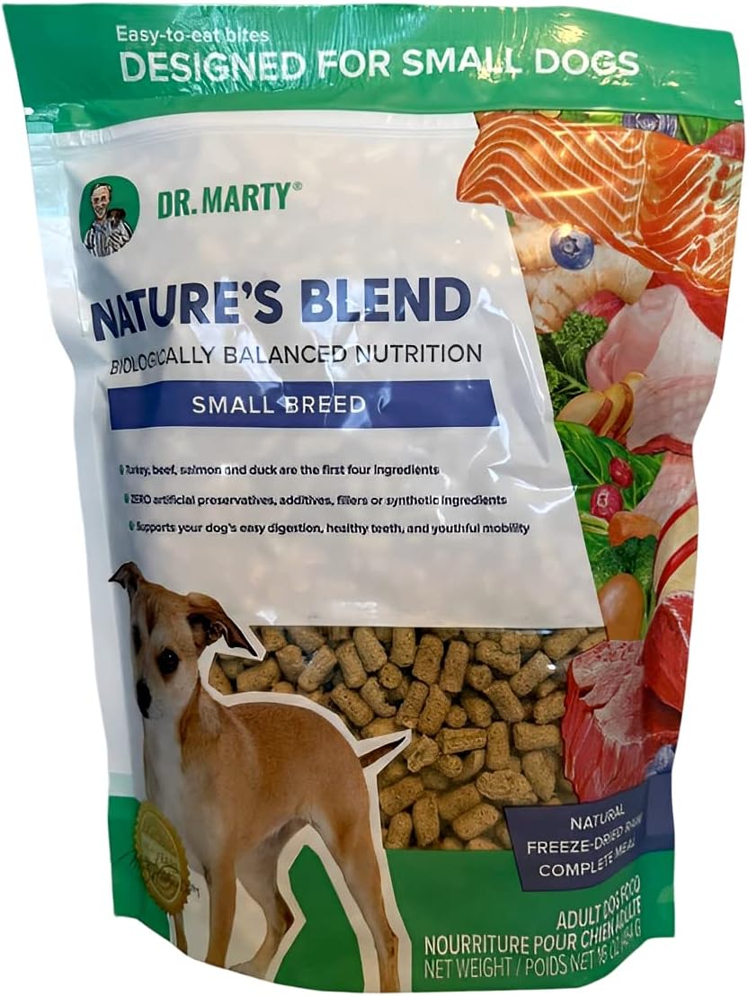 Dr. Marty Nature's Blend Adult Small Breed Freeze-Dried Raw Dog Food, 16 oz B392