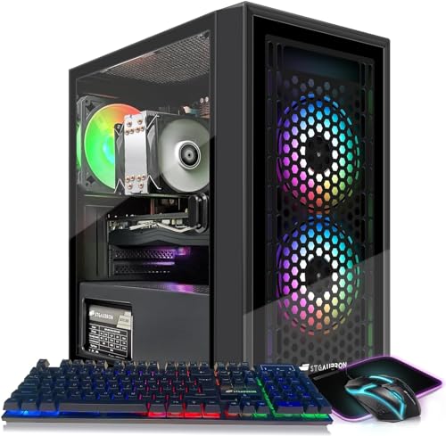 STGAubron Gaming PC Desktop, Intel Core i7, Radeon RX 580 8G, 16G RAM, 512G SSD G93438