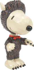 Enesco Peanuts by Jim Shore Halloween Collection Snoopy in Werewolf Costume Miniature Figurine- Stone Resin Hand Crafted Painted Collectible Peanuts Snoopy Mini Figurines Home Decor Statue, 3.54 Inch