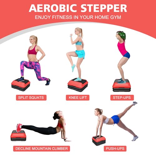 16"x16" Aerobic Step Platform with 4 Adjustable Risers K546694