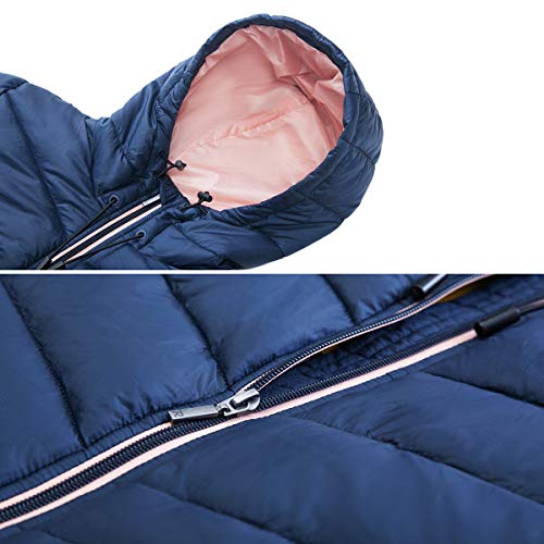 Rokka&Rolla Women's Lightweight Hooded Puffer Jacket B167040