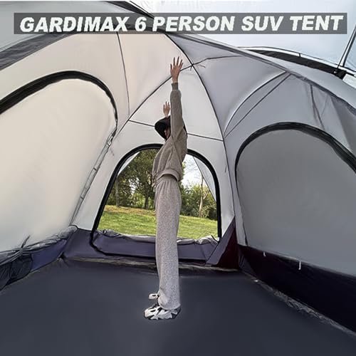 6 Person SUV Tent for Camping, Waterproof, with Rainfly and Storage Bag Y81515